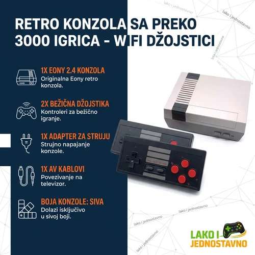 konzola sa dva bežična džojstika konzola sa dva bežična džojstika
