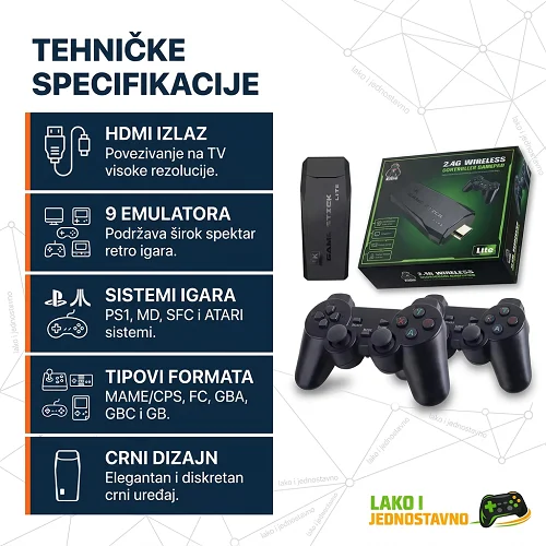 hdmi konzola sa HDMI ulazom M8 retro konzola