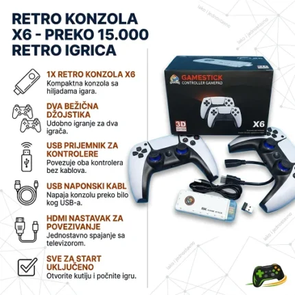 konzola sa bežičnim džojsticima
