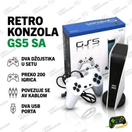 Retro konzola GS5 sa preko 200 ugrađenih igrica