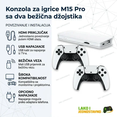 Retro konzola za igrice M15 Pro sa 20000 igara — konzola za igrice Retro konzola za igrice M15 Pro sa 20000 igara — konzola za igrice