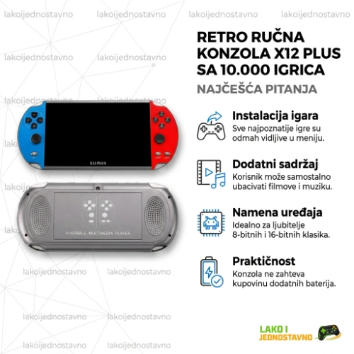 retro konzola x12 plus