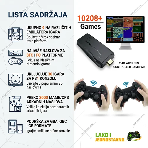 sd kartica dostava retro konzola sa preko 10.000 igrica
