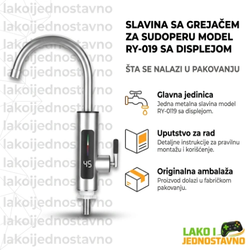 slavina sa grejačem za brzo zagrevanje vode