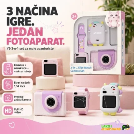 Fotoaparat za decu 3u1 Y9 kamera