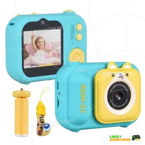 digitalni-fotoaparat-za-decu-sa-mini-stativom Digitalni fotoaparat za decu sa mini stativom