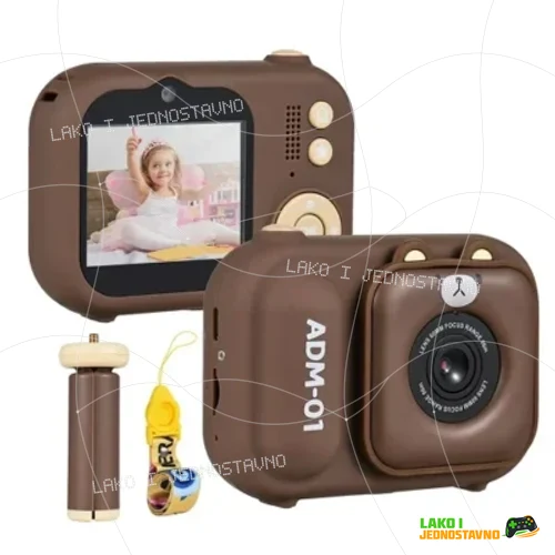 fotoaparat-za-decu-sa-mini-stativom-selfi-kamera Fotoaparat za decu sa mini stativom Selfi kamera