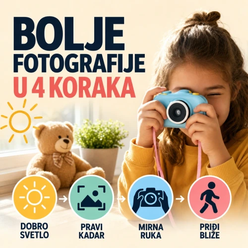 Thumbnail za Kako napraviti bolje fotografije dečijim fotoaparatom: svetlo, kadar i mirna ruka