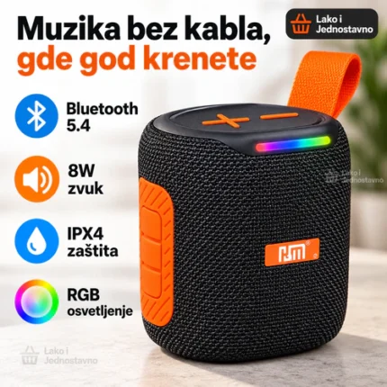 Prenosni Bluetooth zvučnik HM-846 8W sa RGB i IPX4 zaštitom